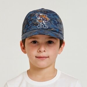 BimmRidder Youth Blue Camo Baseball Cap-Mascot Embroidered (1083)
